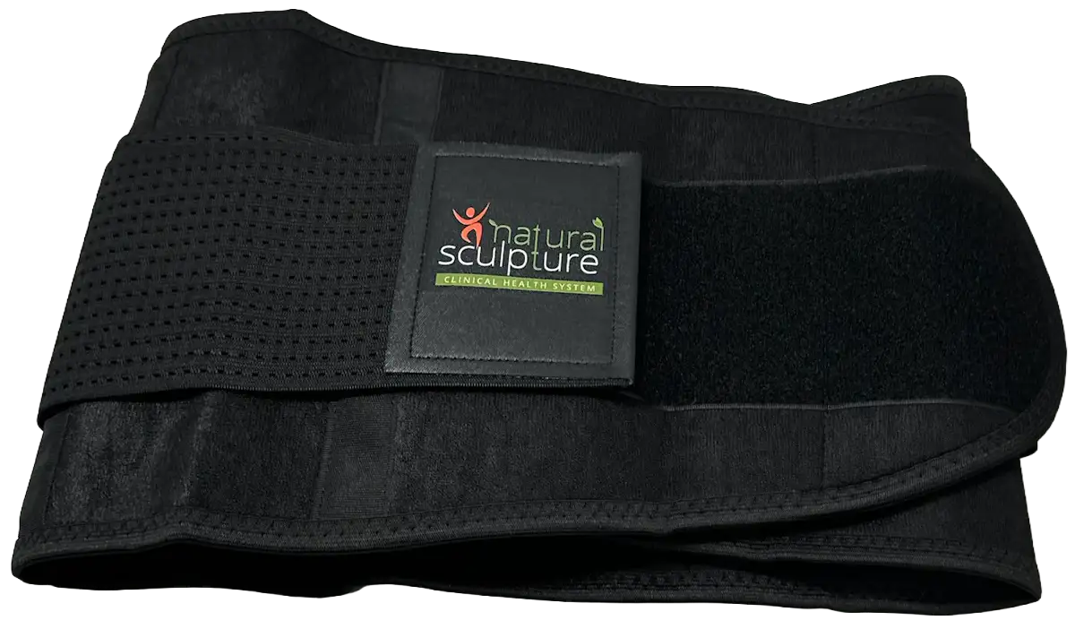 athletic waist trainer - black