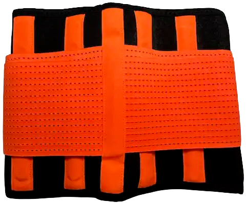 athletic waist trainer - orange - back