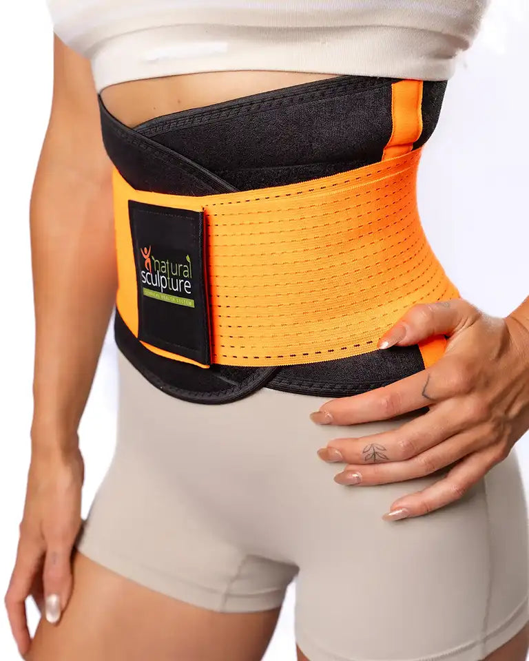 model wearing waist trainer